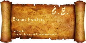 Ökrös Evelin névjegykártya